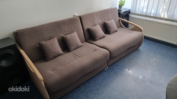 Большой диван-кровать с ящиком для белья 225 x 100
