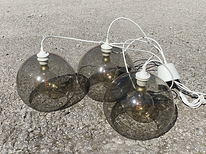3 потолочных светильника с лампочками ИКЕА.