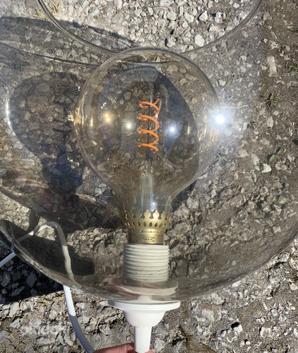 3 потолочных светильника с лампочками ИКЕА. (фото #2)