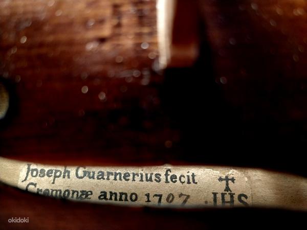 Скрипка с надписью Joseph Guarnerius 1707 (фото #5)