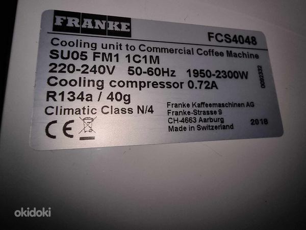 Kohvimasin Franke A600 (FCS4043) koos piimakülmikuga FCS4048 (foto #3)