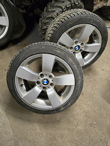 Диски BMW + зимние шины 5x120 (5 фото из 8)