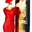 Efektne dekoor -silmapäistev klaasi konjakipudel Lady in Red (foto #3)