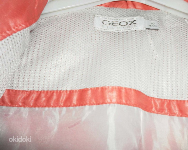 Geox Respira легкая лосесево- розовая куртка, 140-152 /9-11л (фото #4)