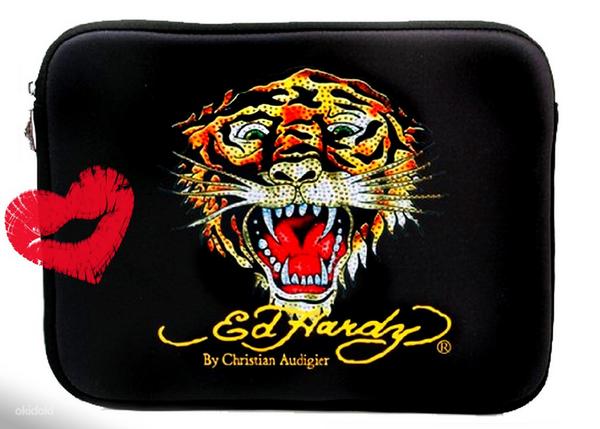 Ed Hardy сумка-чехол для планшета- лаптопа с тигром, новая (фото #1)