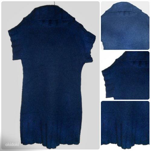 Esprit темно-синее вязаное платье-туника, S-M-36-38 (фото #3)