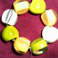 Модный желто-зеленый комплект: браслет-стрейч +серьги, новый (фото #4)