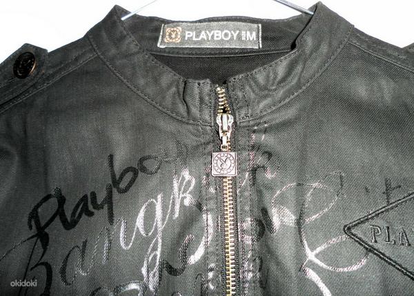 Playboy мужская черная джинсовая куртка, M -L-46-50, новая (фото #3)