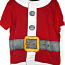 Санта темно- красная мужская футболка с принтом, XL, новая (фото #1)
