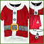 Санта темно- красная мужская футболка с принтом, XL, новая (фото #2)
