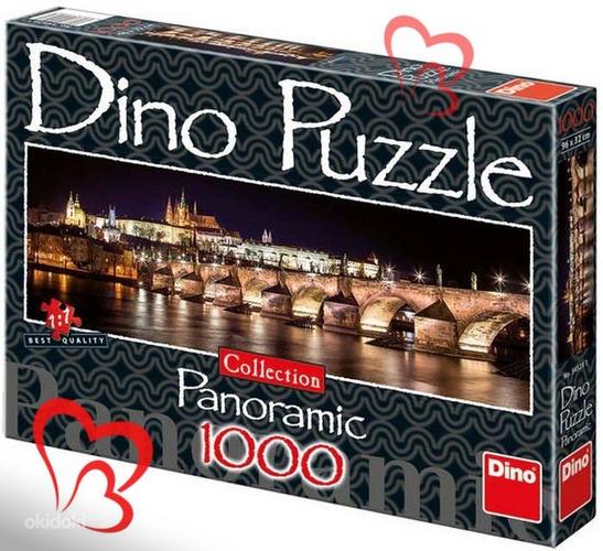 DINO PUZZLE панорамный пазл Карлов мост, 1000 шт, новый (фото #1)