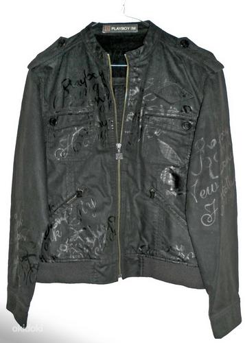 Playboy мужская черная джинсовая куртка, M -L-46, новая (фото #3)