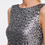 Särava hõbehall pidulik litritega šifooni kleit, XS, uus (foto #3)