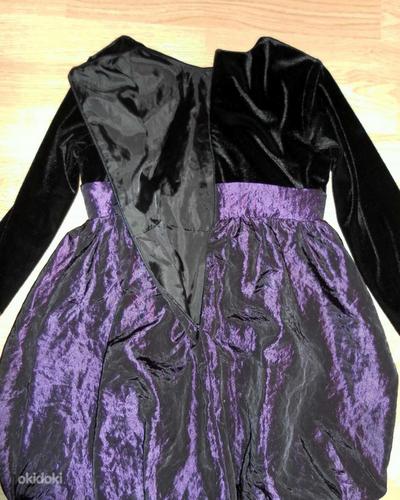 Нарядное бархатное платье с шелковой юбкой-тюльпан, 128-134 (фото #6)