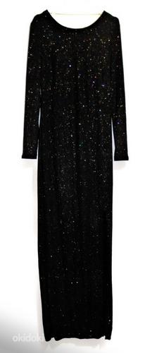 Черное вечернее платье с открытой спиной, L (40-42), новое (фото #2)