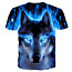 Новая мужская футболка с 3D принтом Волк (L) (фото #4)