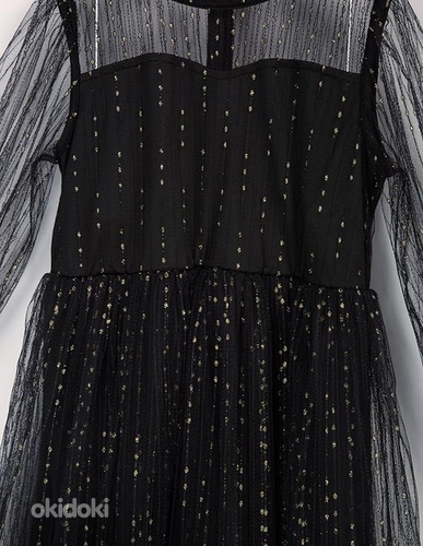 Новое черное тюлевое нарядное платье (6-7 лет) (фото #4)