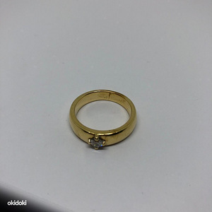 Kuld sõrmus teemantiga 585 proov (№921)