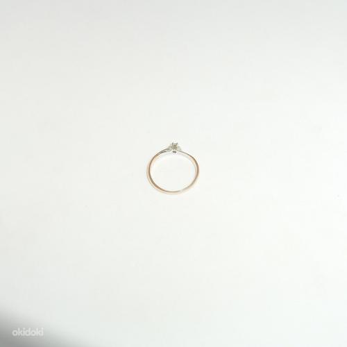 Kuld sõrmus teemandiga 585 proov (№L148) (foto #3)