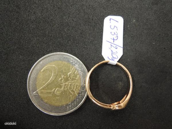Kuld sõrmus teemandiga 585 proov (№L537) (foto #3)