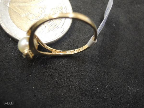 Золотое кольцо 585 пробы c бриллиантами (№L642) (фото #3)