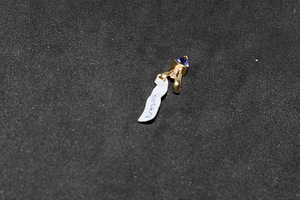 Kuld ripats teemantidega 585 proov (№1200) (4 foto / 4)