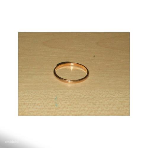 Золотое кольцо c бриллиантом 585 проба (№330) (фото #4)