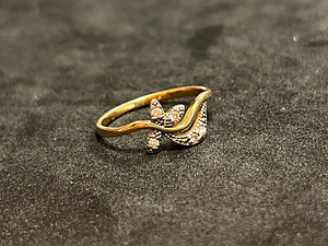 Золотое кольцо с бриллиантом 585 проба (№K207)