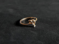Золотое кольцо с бриллиантом 585 проба (№K216)