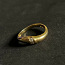 Kuld sõrmus teemantidega 750 proov (№K229) (foto #1)