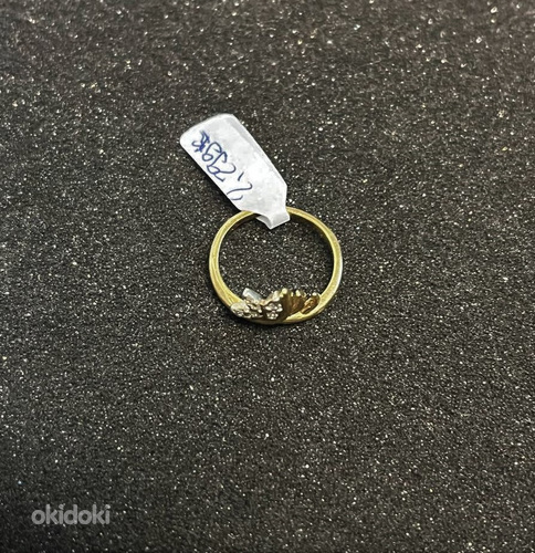 Золотое кольцо с бриллиантом 585 проба (№K303) (фото #1)