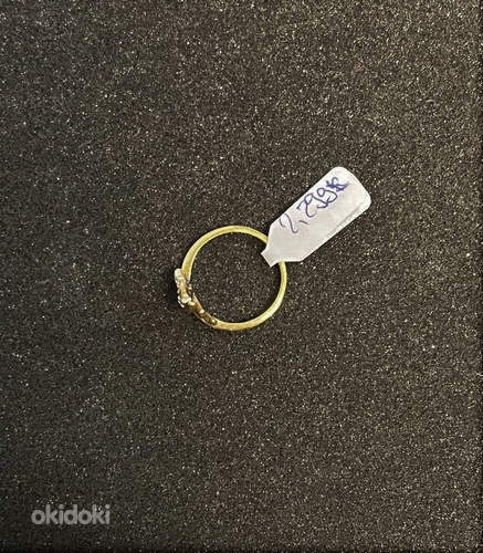 Золотое кольцо с бриллиантом 585 проба (№K303) (фото #4)