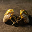 Kuld kõrvarõngad teemantidega 750 proov (№L846) (foto #3)