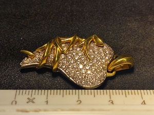 Kuld Ripats teemantidega 750 proov (№L847) (10 foto / 10)