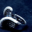 Золотое кольцо с бриллиантами 750 проба (№L849) (фото #2)