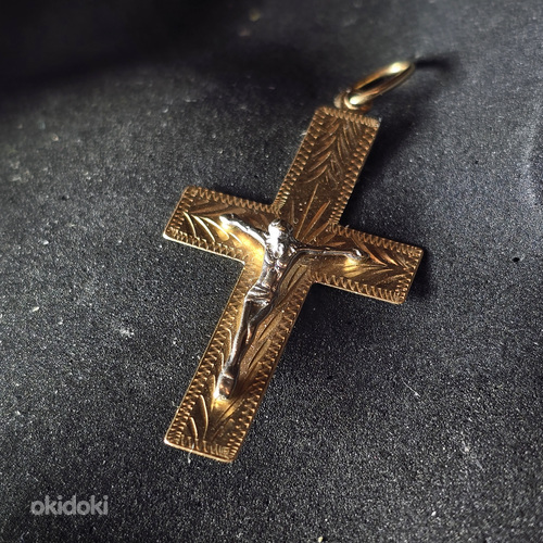 Золотой крест 585 проба (№L889) (фото #1)