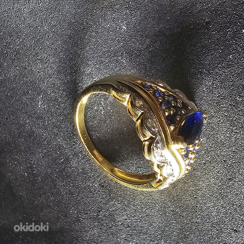 Золотое кольцо с бриллиантами 585 проба (№L897) (фото #5)