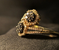 Золотое кольцо с бриллиантами 585 проба (№L901)