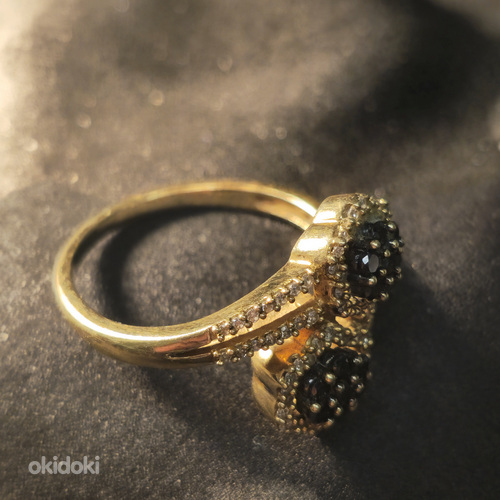Kuld sõrmus teemandiga 585 proov (№L901) (foto #6)