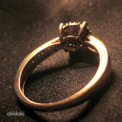 Kuld sõrmus teemandiga 585 proov (№L902) (foto #3)