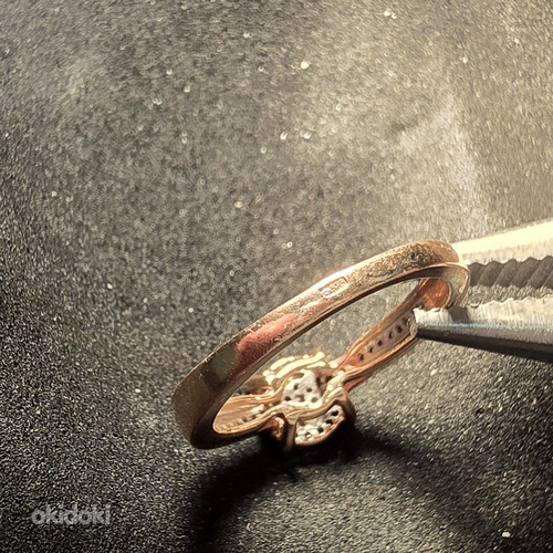 Золотое кольцо с бриллиантами 585 проба (№L902) (фото #6)