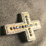 Золотой крестик с бриллиантами 585 проба (№L906) (фото #4)