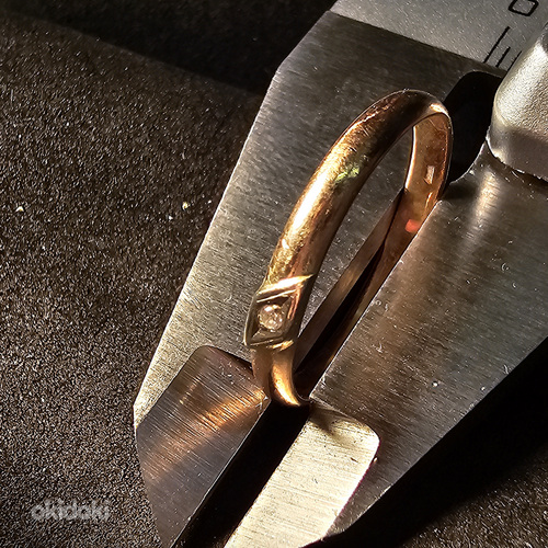Золотое кольцо с бриллиантами 585 проба (№L915) (фото #1)