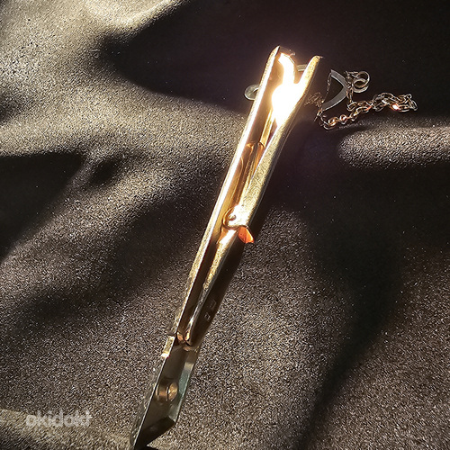 Зажим для галстука из золота 585 Проба c бриллиантом (L918) (фото #6)