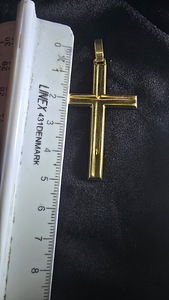 Kuld rist 750 proov (№L1171) (2 foto / 7)