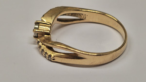 Kuld sõrmus teemandiga 585 proov (№L1301) (3 foto / 6)