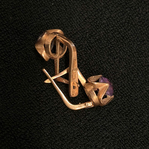 Золотые серьги 583 проба (№L1482) (3 фото из 6)