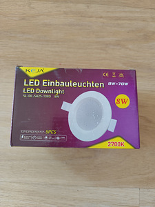 Ripplae valgustid LED KEJA 8W 2700K 5tk pakis. NB! PAKI HIND (1 foto / 6)