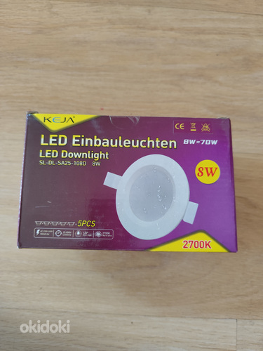 Ripplae valgustid LED KEJA 8W 2700K 5tk pakis. NB! PAKI HIND