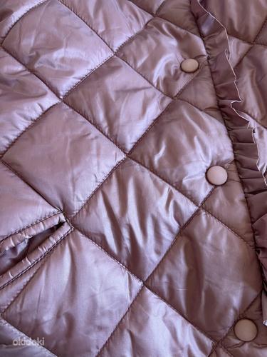 Стеганое пальто в/о р.140 нежно-розовый (фото #6)